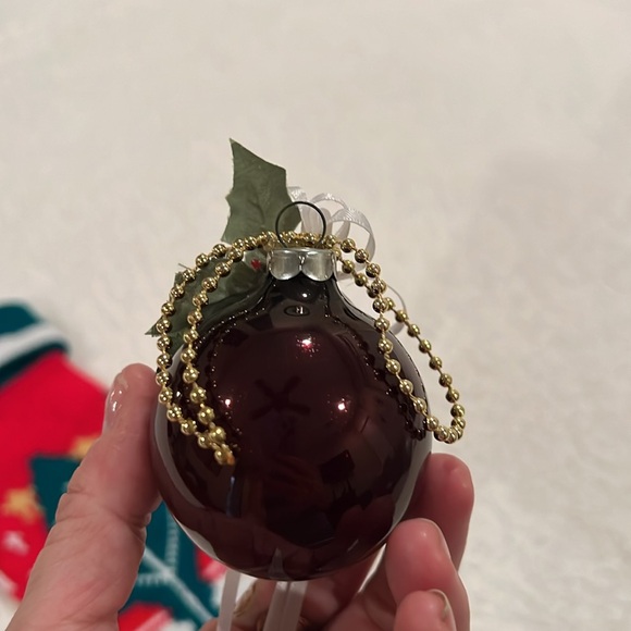 Christmas Decor Stocking and Set of 2 Tree Ornaments - Picture 5 of 9